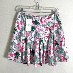 NEW $78 Kenny Flowers Womens Large The Masters of Leisure Country Club Skort